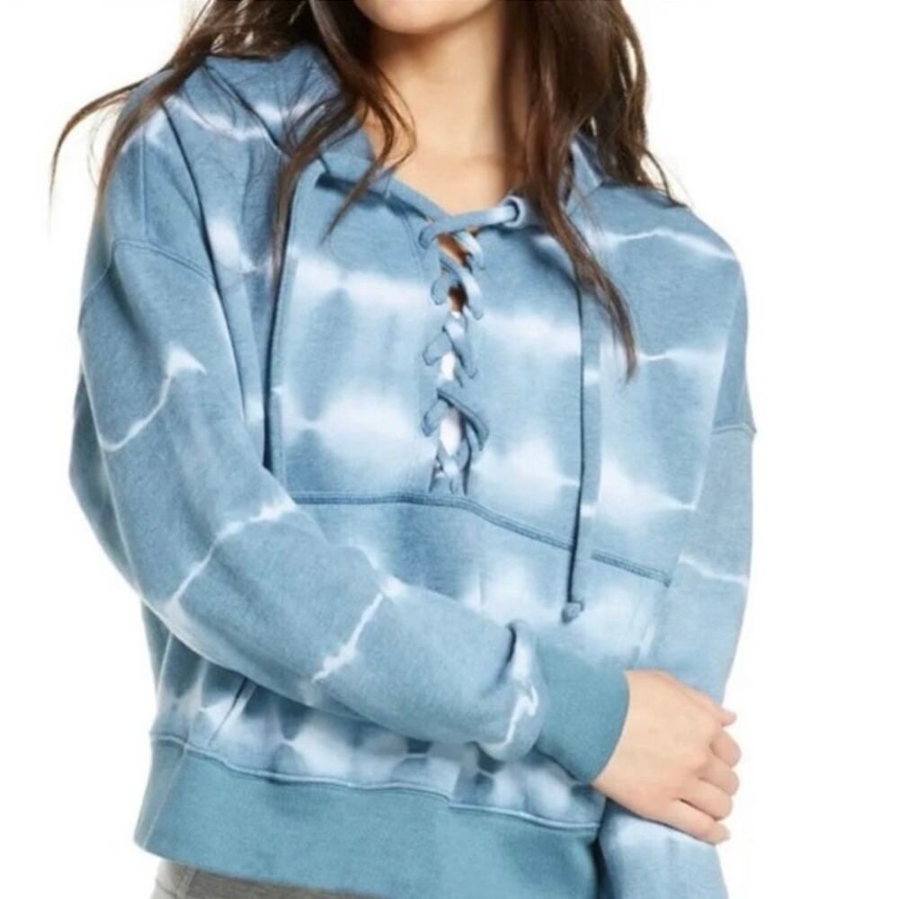 Free People Movement Tie Dye Believer Hoodie in Blue